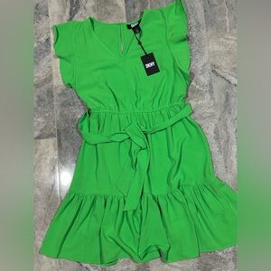 DKNY Bright Green Dress